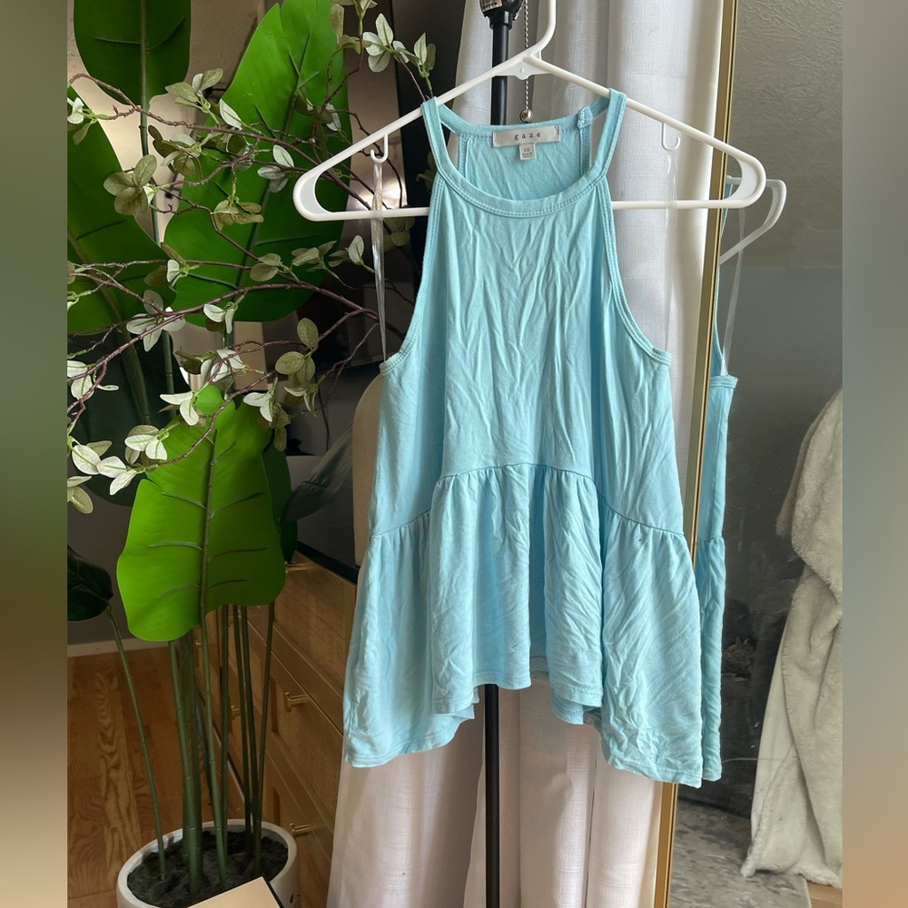 Gaze High Neck Casual Tank Top